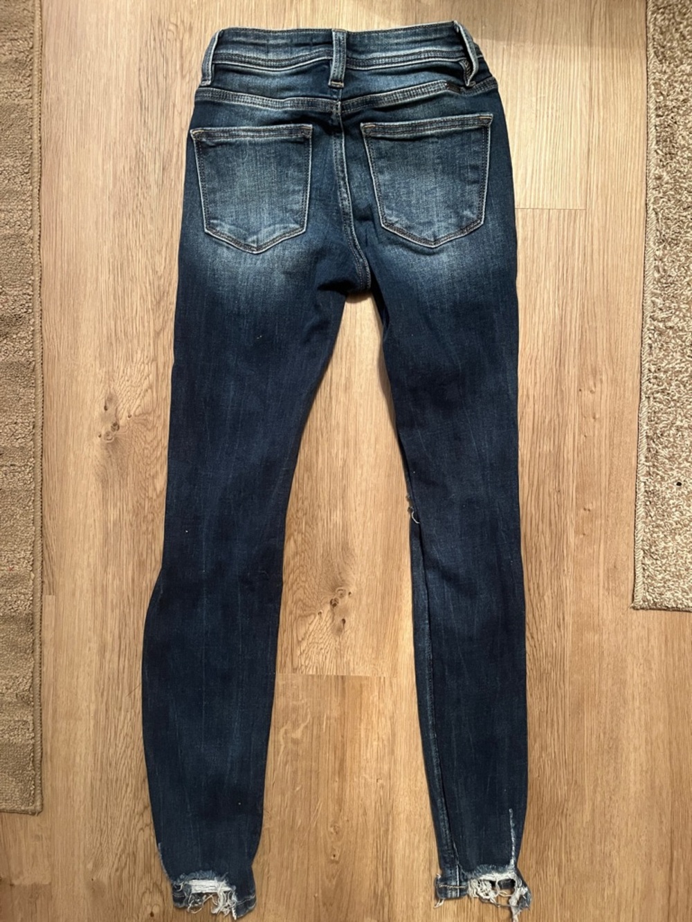 KanCan Dark Blue Ripped Skinny Jeans - Picture 2 of 4